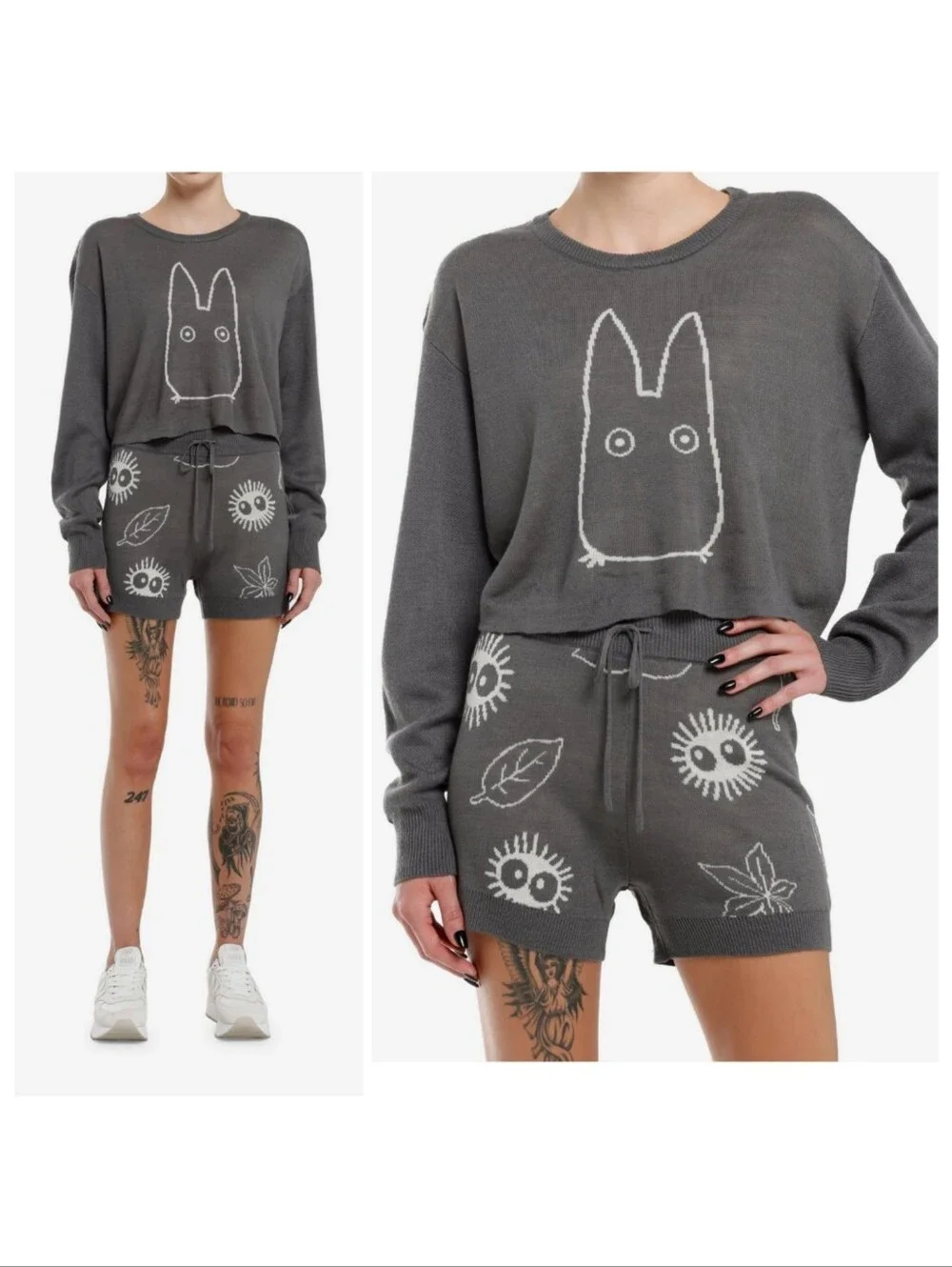Vintage Her Universe Studio Ghibli My Neighbor Totoro Soot Sprite Sweater Medium